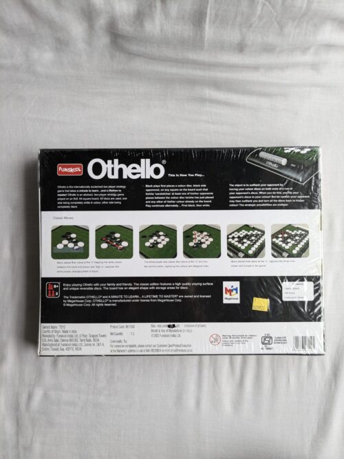 Funskool Othello Board Game Carton Color Black for 8 Years and Up, Big Kid