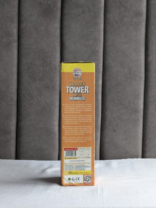Wooden Tumbling Tower Game Jenga / Zenga. Puzzle Game for Adults and Kids- 48 Pieces