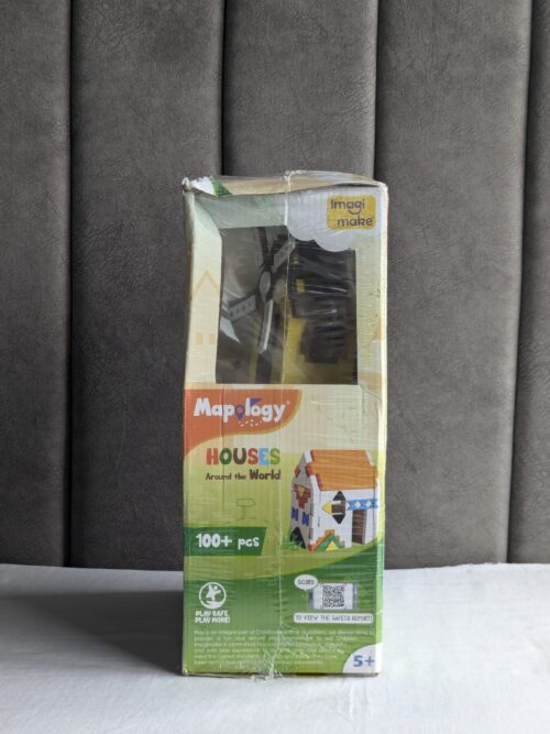 Mapology - World Map Puzzle with Flags & Capitals, Make Miniature Models of Houses Around The World