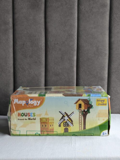Mapology - World Map Puzzle with Flags & Capitals, Make Miniature Models of Houses Around The World