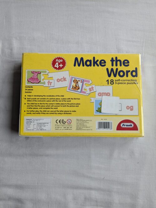 Frank Make The Word Puzzle Puzzles for Kids age 4Y+