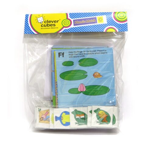 Clever Cubes Phonic Match Learn Phonic Sounds: Educational Activity Boardgames for Kids 4 to 7 Years