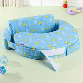Babyhug Cotton Nursing Pillow – Blue Banana Print