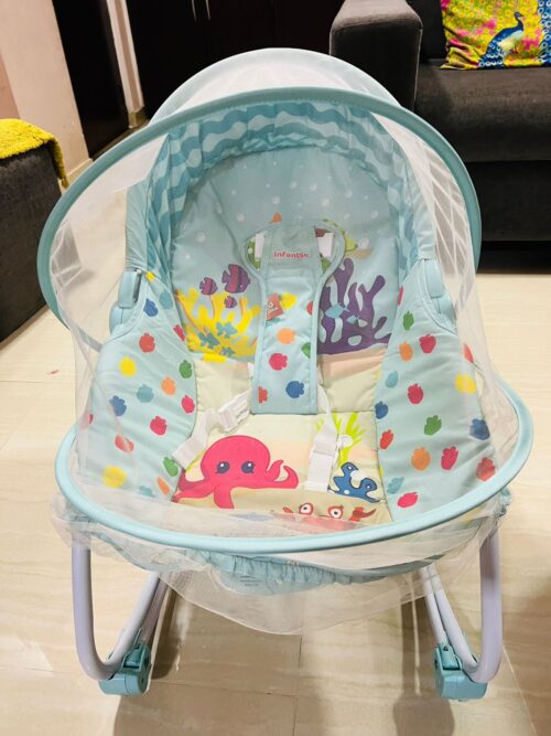 INFANTSO Baby Rocker & Bouncer for 0 to 2 Years (Blue),