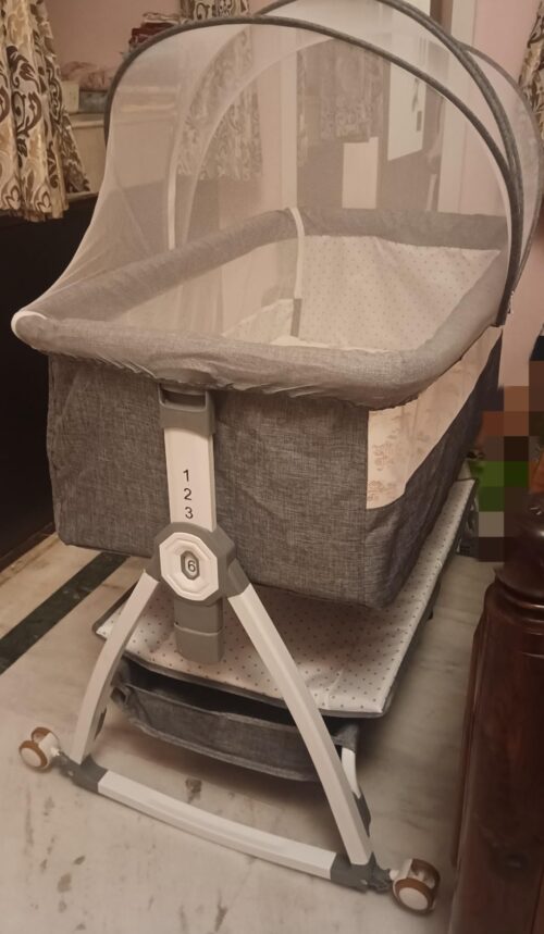 CAREIT Premium 6-in-1 Baby Bedside Cot, Crib