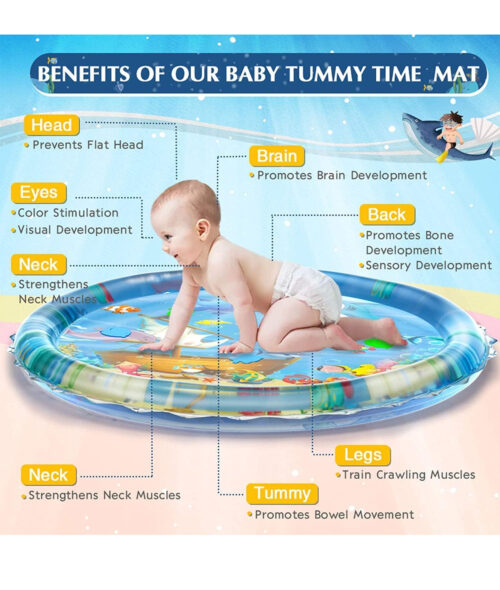 Inflatable Tummy Time Leak Proof Water Play Mat
