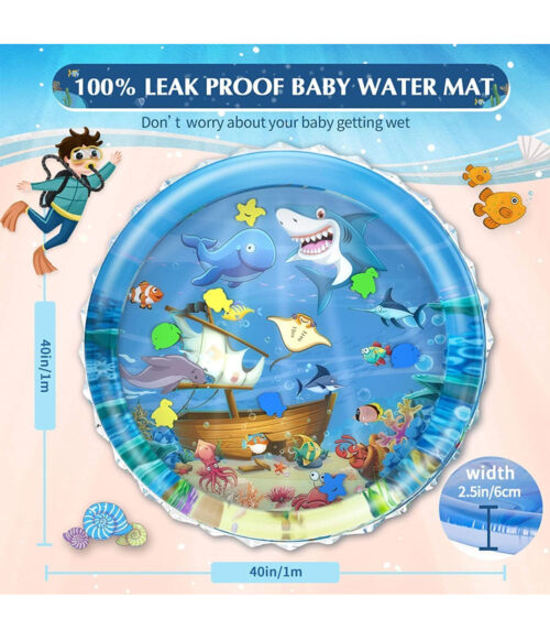 Inflatable Tummy Time Leak Proof Water Play Mat