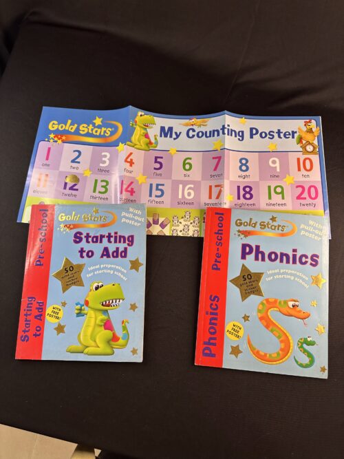 Gold Stars Pre-School Workbook set of-2 books