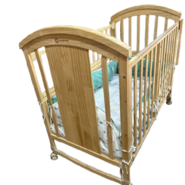 Pinewood Baby crib and Rocking swing