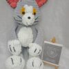 Crochet Tom and Jerry plus-hie soft toy.