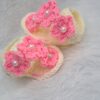 Crochet handmade baby girl sandals