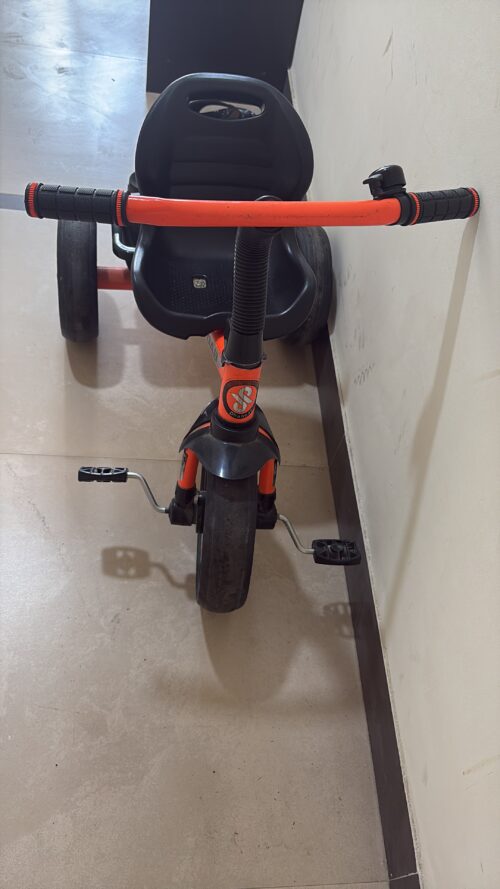 Gently Used Baby Tricycle – With Back Storage Basket for Toys & Bottles