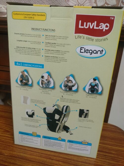 LuvLap Multi-Function Baby Carrier – Blue | Unused & Sealed | Extra Comfort & Safety