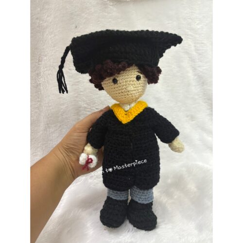 Crochet Handmade Graduation Doll – A Keepsake of Achievement