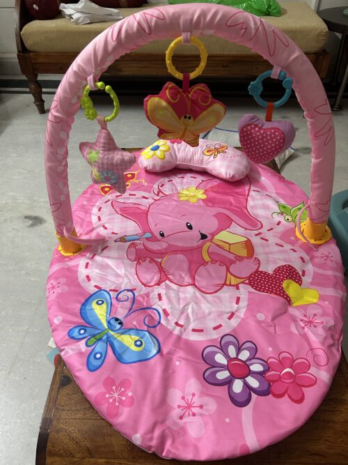 Pink Activity Gym & Playmat – Soft, Safe & Sensory Fun for Your Little One!