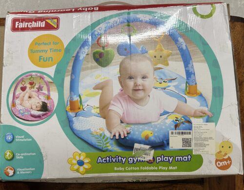 Pink Activity Gym & Playmat – Soft, Safe & Sensory Fun for Your Little One!