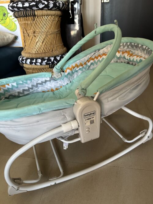 Babyhug Soothing Baby Rocker – Music, Vibration & Dual Mode | Like New