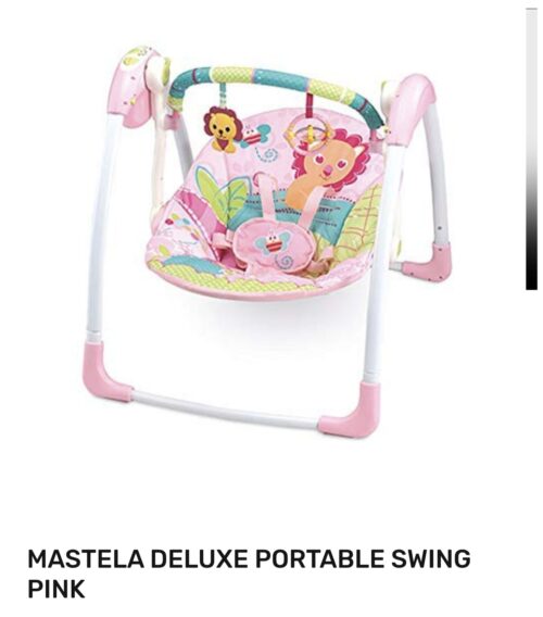 Mastela Baby Swing – Comfortable & Soothing with Hanging Toys
