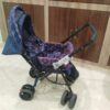Babyhug Comfy Ride Stroller With Reversible Handle - Dark Blue