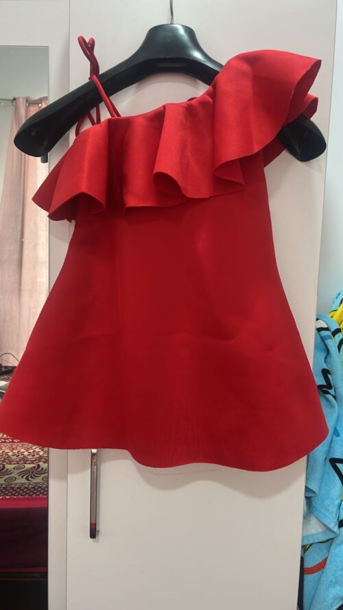 Foreverkidz Red Party Dress – Elegant & Adorable for 5-Year-Old Girls