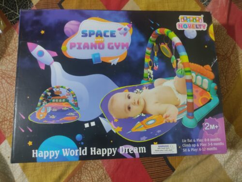 Archana Novelty Space Baby Piano Gym – Sensory Play Mat with Keyboard & Hanging Toys | Brand New