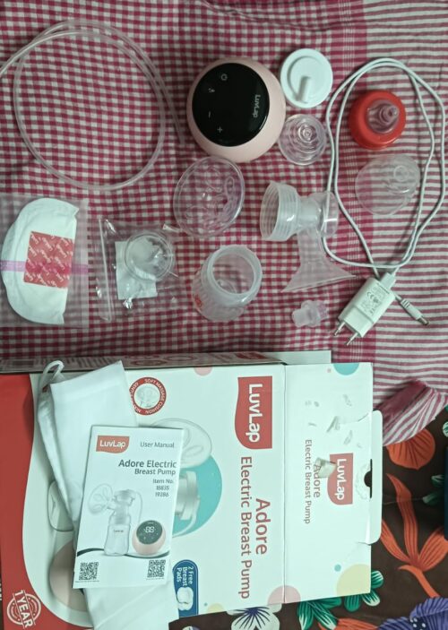 LuvLap Adore Electric Breast Pump – 2-Phase Suction | Rechargeable & Portable | Gently Used