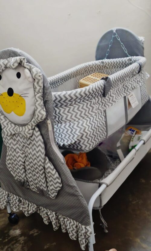Fab & Frunky Wooden Baby Cradle – With Storage & Elegant Comfort