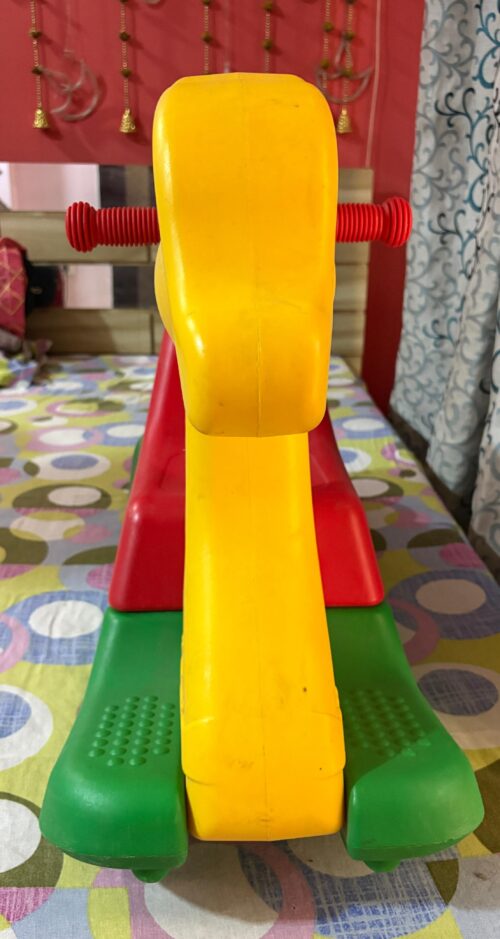 REZNOR Giraffe Ride-On Rocker – Non-Toxic Plastic Toy for Toddlers (Multicolor, 9 Months–3 Years)