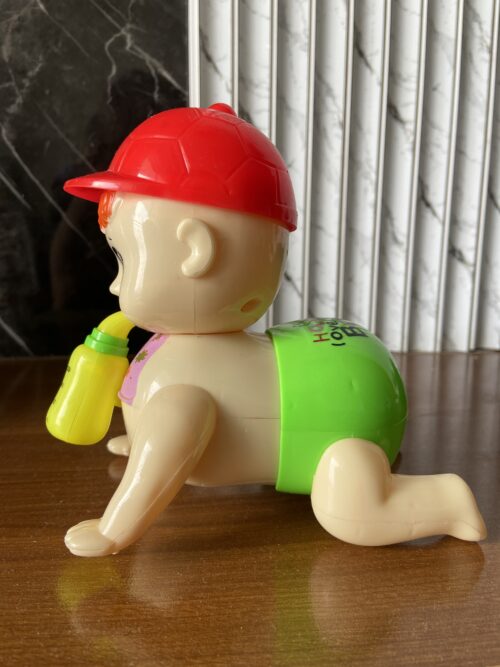 Crawl & Glow Baby Buddy – Interactive Crawling Toy with Lights & Sound
