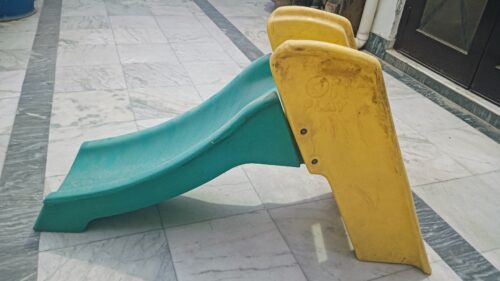 Sturdy Slide & Swing Combo – Yellow & Blue | For Ages 2 to 5 Years