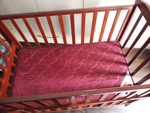 Babyhug Wooden Crib with Mattress | Gently Used | Almost New Condition