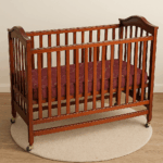 Babyhug Wooden Crib with Mattress | Gently Used | Almost New Condition