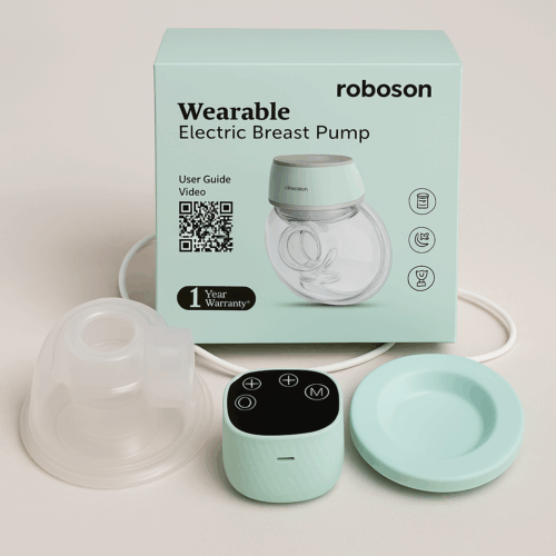 Roboson Wearable Electric Breast Pump – Hassle-Free Pumping On-the-Go!