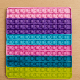 Rainbow Pop-It Fidget Mat – Sensory Fun That Pops!