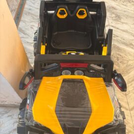 Kids Rechargeable Battery Car – Yellow & Black Ride-On