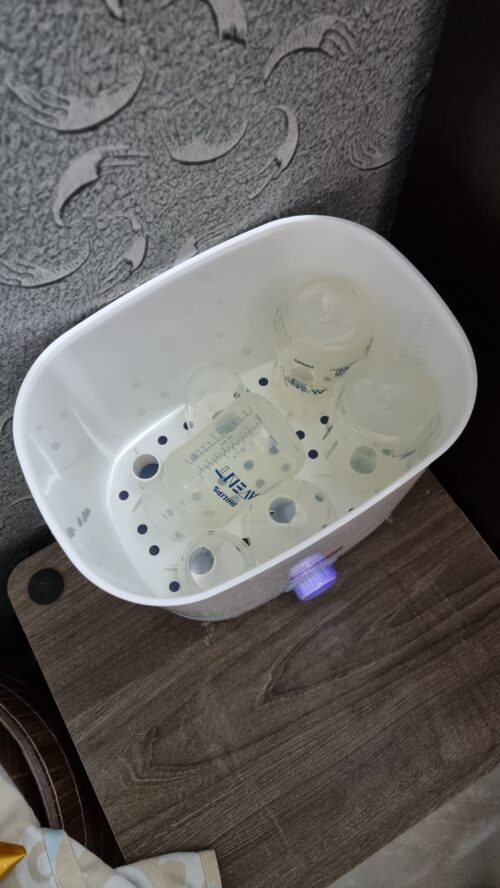 Fisher-Price 6 Bottle Sterilizer Cum Dryer for Baby Milk Bottles and Accessories - (Sterilizer Cum Dryer)