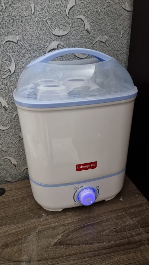 Fisher-Price 6 Bottle Sterilizer Cum Dryer for Baby Milk Bottles and Accessories - (Sterilizer Cum Dryer)