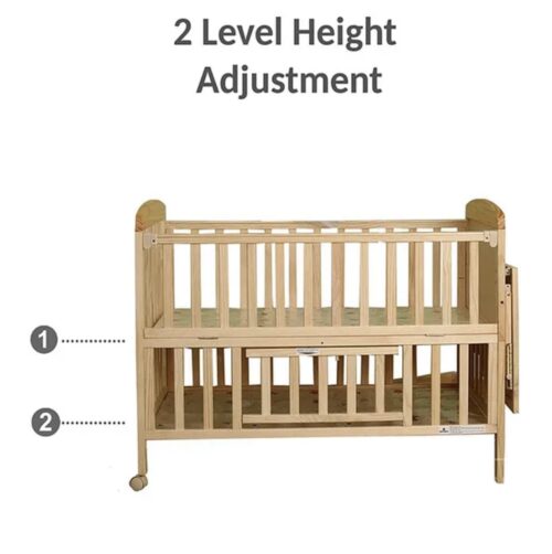 Baby Hug Kelly Wooden Cot & Mosquito Net