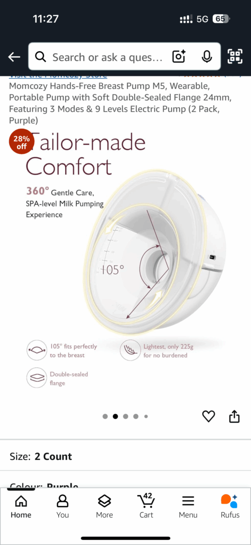 Momcozy M5 wearable breast pump