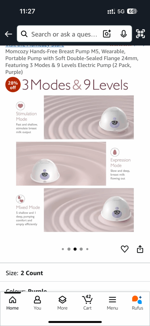 Momcozy M5 wearable breast pump