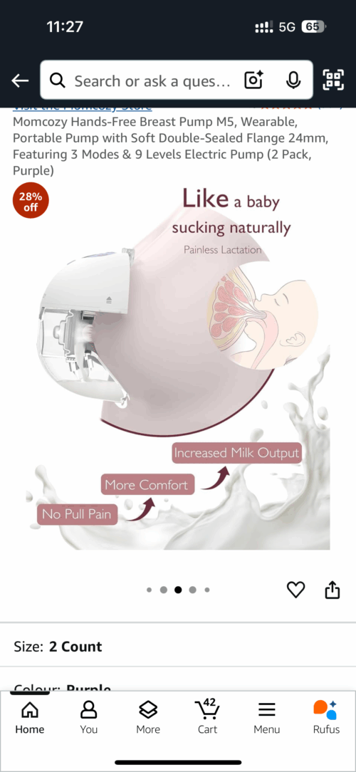 Momcozy M5 wearable breast pump