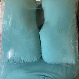 Full-Body Maternity Pillow – Teal U-Shaped Support