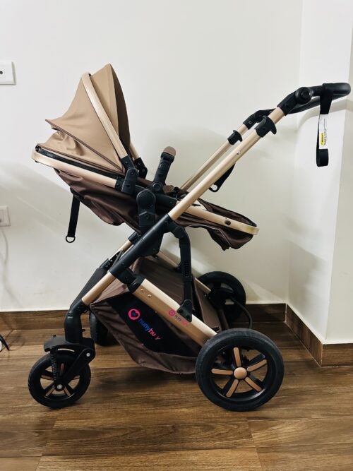 HunyHuny 4-in-1 Stroller for Baby – Pram Travel System with Bassinet & Car Seat