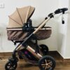 HunyHuny 4-in-1 Stroller for Baby – Pram Travel System with Bassinet & Car Seat