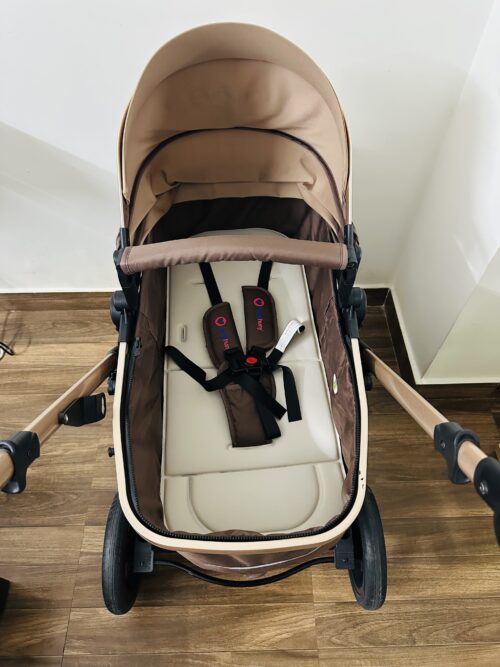 HunyHuny 4-in-1 Stroller for Baby – Pram Travel System with Bassinet & Car Seat