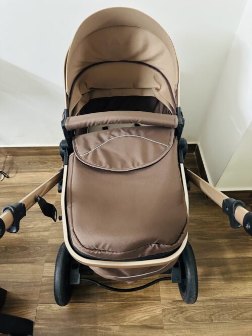 HunyHuny 4-in-1 Stroller for Baby – Pram Travel System with Bassinet & Car Seat