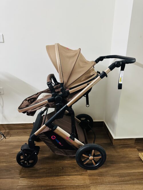HunyHuny 4-in-1 Stroller for Baby – Pram Travel System with Bassinet & Car Seat