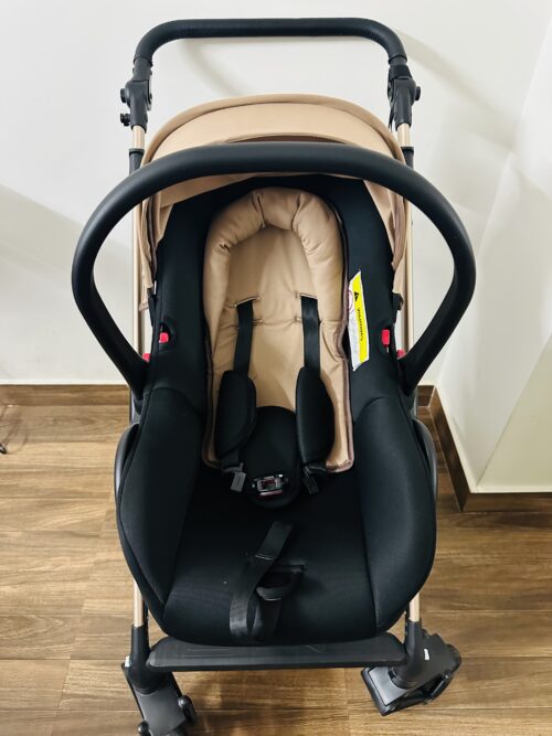 HunyHuny 4-in-1 Stroller for Baby – Pram Travel System with Bassinet & Car Seat