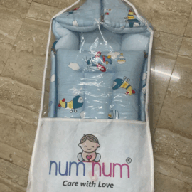 NumNum Baby Bed with Pillow – Soft, Zipped & Portable