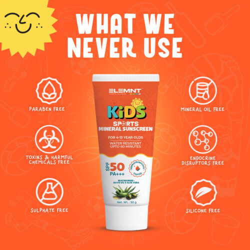 Elemnt Kids Sports Mineral Sunscreen – SPF 50+